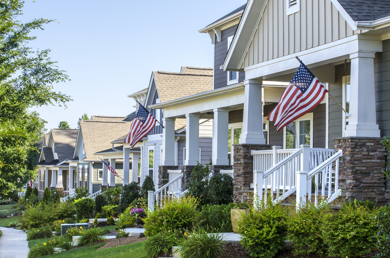 row of homes